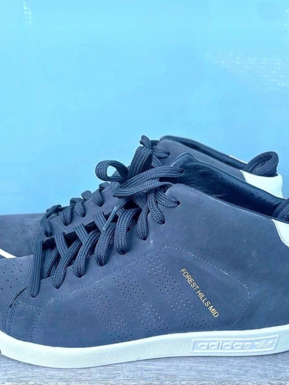 ADIDAS DAVID BECKHAM Forest Hills Mid Nubuck Trainers Size 11